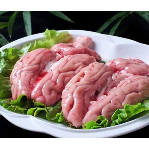 lamb or goat brain meat