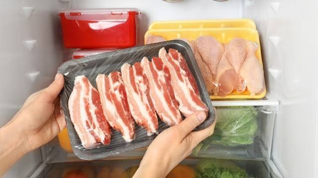Fresh mutton and premium lamb chops stored safely in the refrigerator in UAE